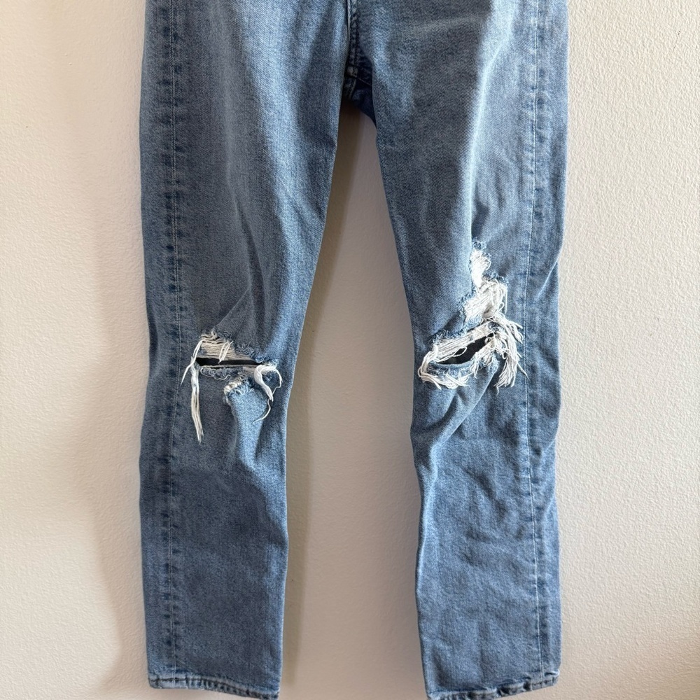 Agolde Riley High Rise Distressed Jeans size 24 - Picture 4 of 9